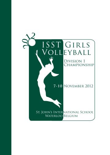 2012 Volleyball ISST Girls - St. John's International School