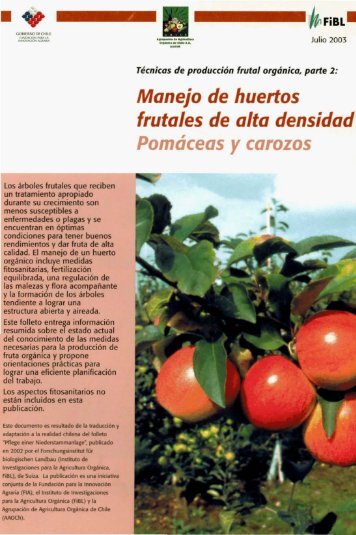 TÃ©cnicas de producciÃ³n frutal orgÃ¡nica: Parte 2