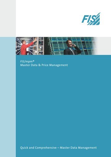 FIS/mpm® Master Data & Price Management Quick ... - Wincor Nixdorf