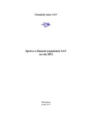 SprÃ¡va o Äinnosti (1678 kB .pdf) - ChemickÃ½ Ãºstav