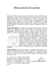 Meccanismi di azione - Dipartimento di Chimica