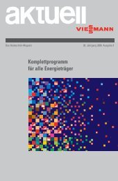 Komplettprogramm fÃ¼r alle EnergietrÃ¤ger5.3 MB - Viessmann