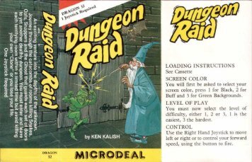 Dungeon Raid (Microdeal).pdf - TRS-80 Color Computer Archive