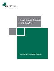 Semi-Annual Reports June 30, 2013 - Penn Mutual Life
