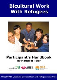 Bicultural Work with Refugees - Participant's Handbook