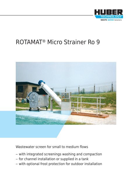 ROTAMATÂ® Micro Strainer Ro 9