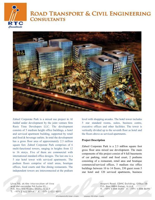 Rasis Time Developers LLC. The development - RTC