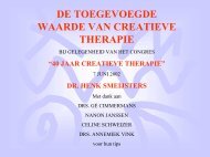 De toegevoegde waarde van creatieve therapie (Henk ... - KenVaK