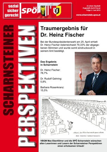 Traumergebnis für Dr. Heinz Fischer - SPÖ Scharnstein