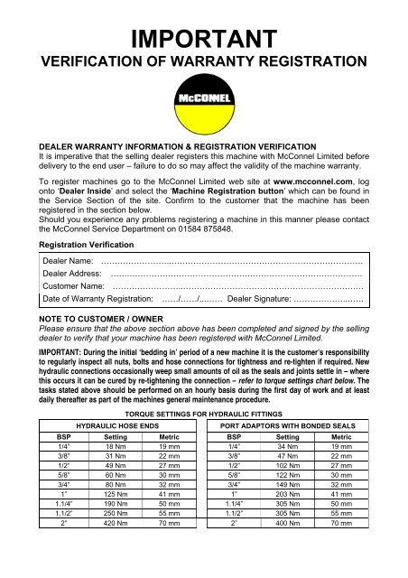 PA48 Mk2 Operator Manual - McConnel