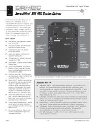 SM 460 Series Datasheet - Ormec