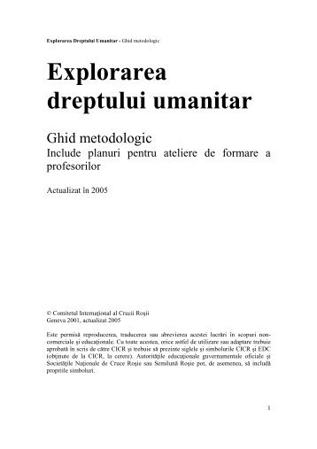 Explorarea Dreptului Umanitar