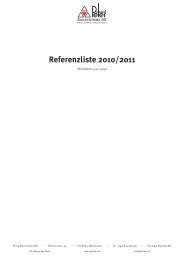 Referenzliste 2010/2011 - Peter Bausysteme AG