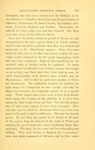 Alexander : a history of the origin and growth of the art of war from ...