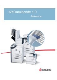 KYOmulticode Reference Guide - Kyocera