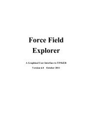 Force Field Explorer - Jay Ponder Lab