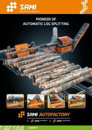 Pioneer of automatic log sPlitting - Landbruksteknikk
