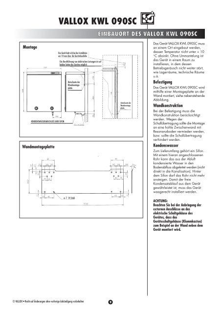 vallox kwl 090sc - Heinemann GmbH