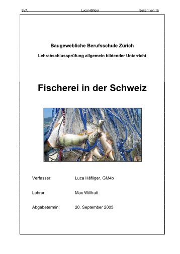 Fischerei in der Schweiz - by marcus.ch