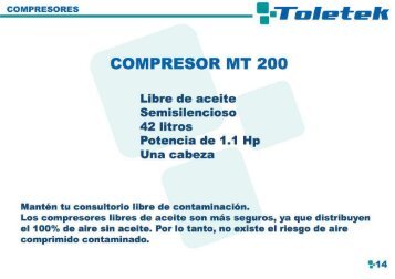 COMPRESOR MT 200 - promosa dental