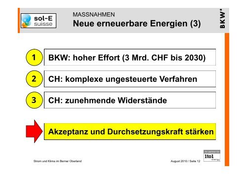 Referat Dr. Martin Pfisterer, Mitglied der Unternehmensleitung BKW ...