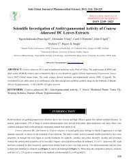 Scientific Investigation of Antitrypanosomal Activity of Crateva ...