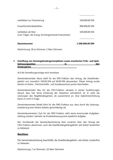 Niederschrift - Ehringshausen