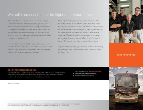 Download Brochure - Tiffin Motorhomes