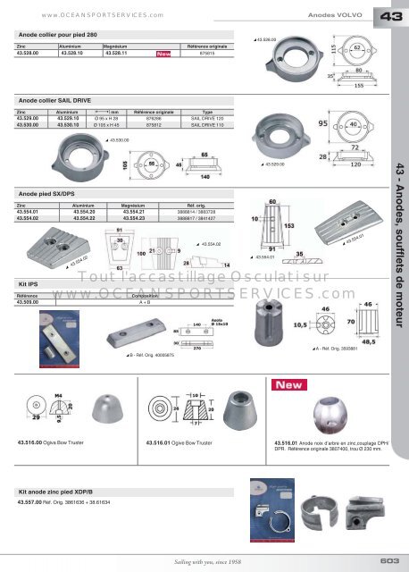 Catalogue Osculati 2013 Anodes et soufflets - OceanSportServices