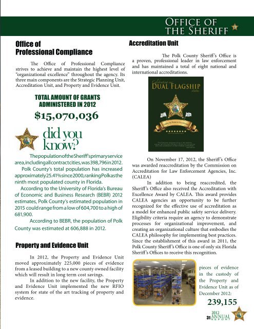 2012 Annual Report.pdf - Polk County Sheriff's Office