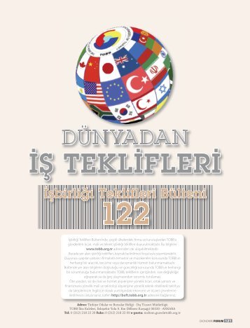 iÅbirliÄi teklifleri - Tobb