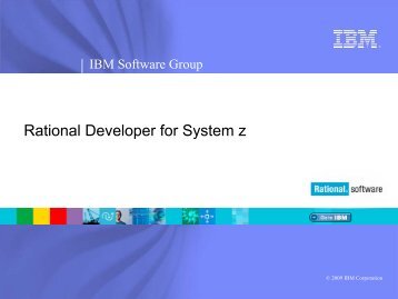 Rational Developer for System z Deep Dive - SQLadria