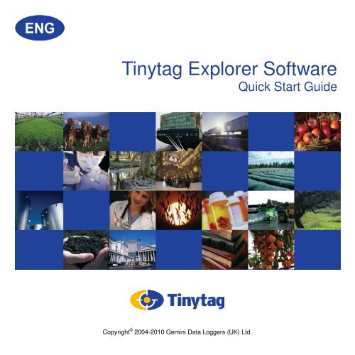 Tinytag Explorer Quick Start Guide Gemini Data Loggers