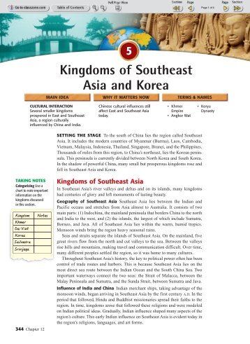 Kingdoms of Southeast Asia and Korea 5