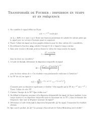 TransformÃ©e de Fourier : dispersion en temps et en frÃ©quence