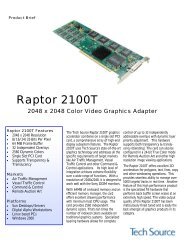 Raptor 2100T - Tech Source