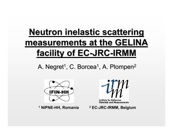 Neutron inelastic scattering measurements at the GELINA facility of ...
