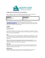 GrafNav/Net and Inertial Explorer Training Schedule Due to ...