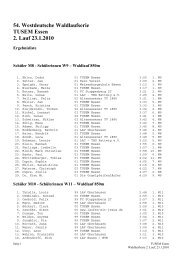 Ergebnisliste Lauf 2-2010 - Laufen in Essen