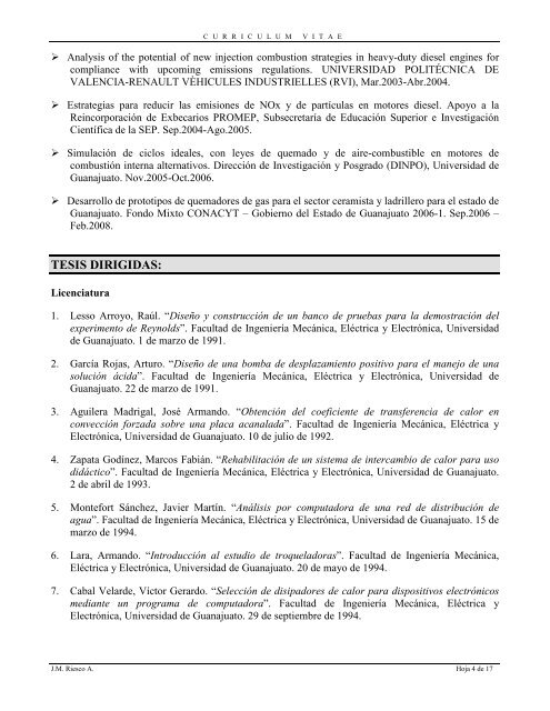 CURRICULUM VITAE - DivisiÃ³n de IngenierÃ­as - Campus Irapuato ...