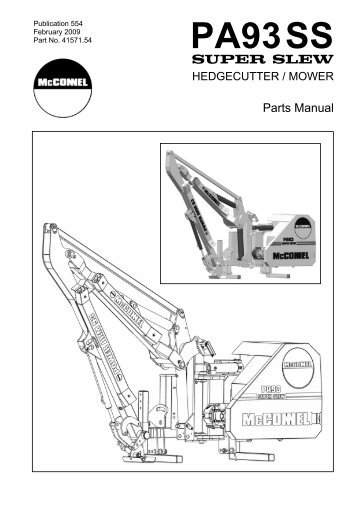 PA93SS (Super Slew) - Parts Manual - McConnel
