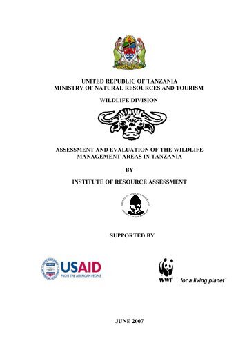 united republic of tanzania ministry of natural resources and tourism