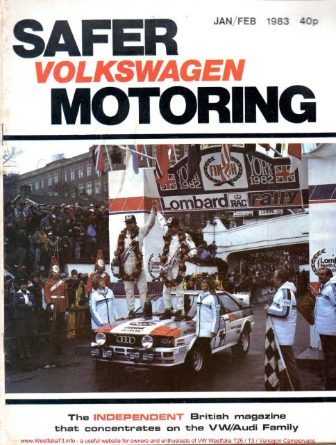 Download Feb 1983 VW T25 / T3 RHD Westfalia Continental Earls ...