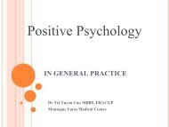 Applying Positive Psychology in General Practice Dr Tri Tuyen Cao