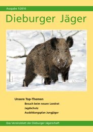 Dieburger Jägers 01/2010 - Jägerschaft der Dieburger Jäger eV