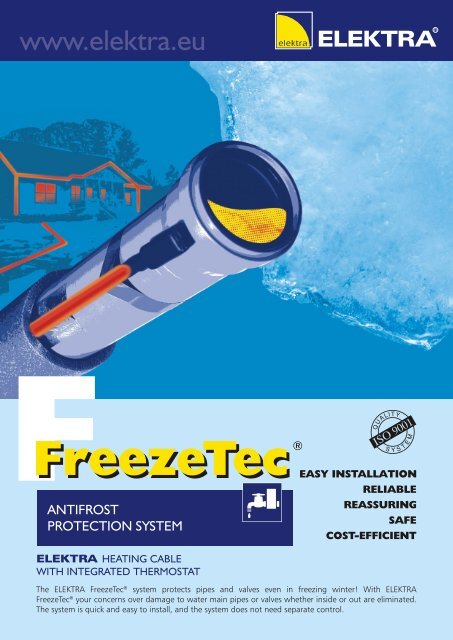 FreezeTec anti-frost protection - leaflet - Elektra