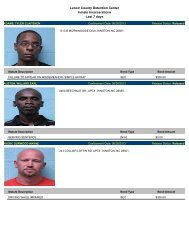 Updated Lenoir County mugshots