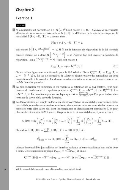 CorrigÃ©s des exercices - Pearson