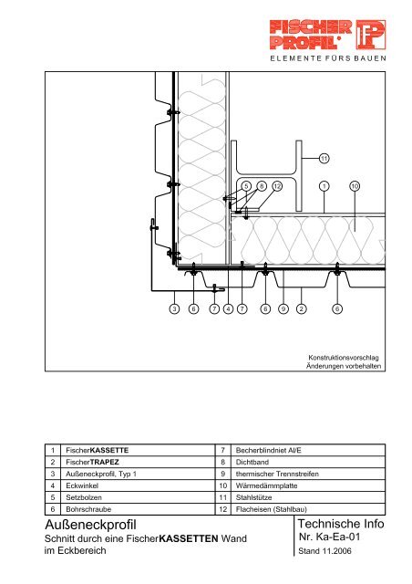 FischerKASSETTE 12.2006.pdf - Fischer Profil | Elemente fürs Bauen