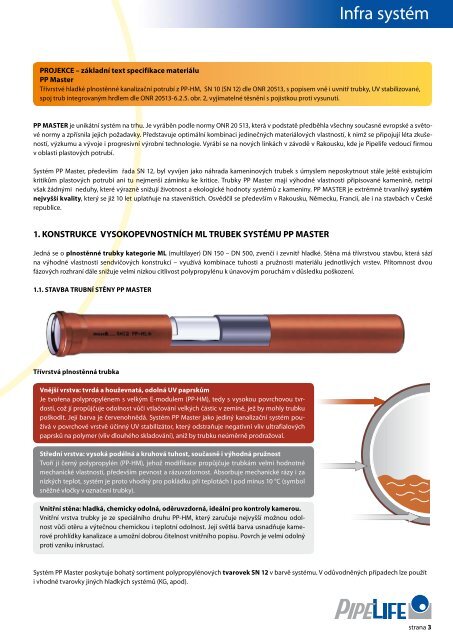 pp master sn10, sn12 - Pipelife Czech, s.r.o.